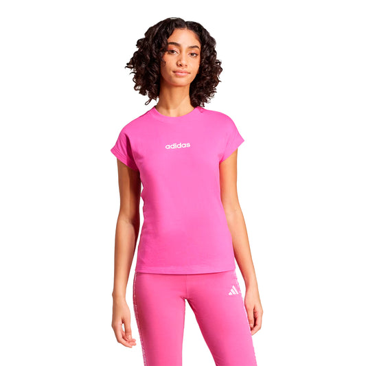 PLAYERA ADIDAS ESSENTIALS LINEAR PARA DAMA COLOR FIUSHA