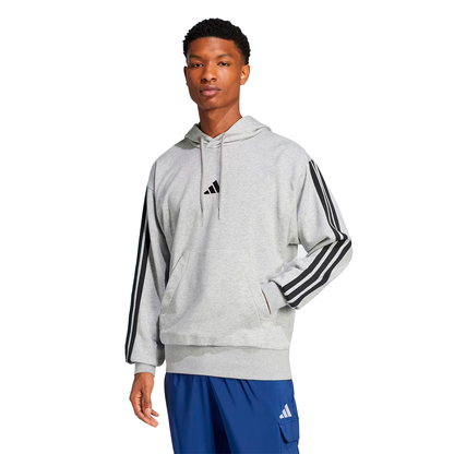 SUDADERA PUMA ESSENTIALS 3 STRIPES PARA CABALLERO COLOR GRIS