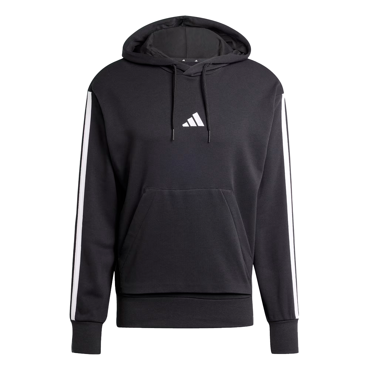 SUDADERA ADIDAS ESSENTIALS 3 STRIPES PARA CABALLERO COLOR NEGRO
