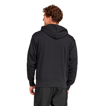 SUDADERA ADIDAS ESSENTIALS 3 STRIPES PARA CABALLERO COLOR NEGRO