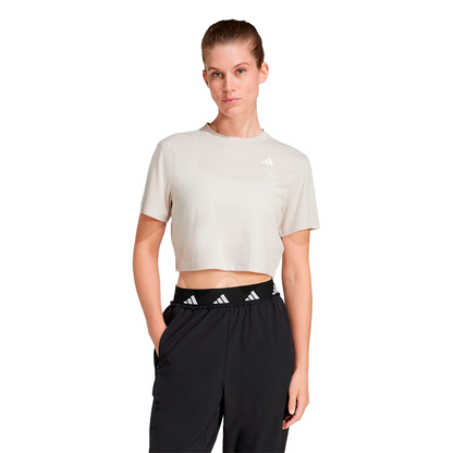PLAYERA ADIDAS TRAIN ESSENTIALS PARA DAMA COLOR BEIGE
