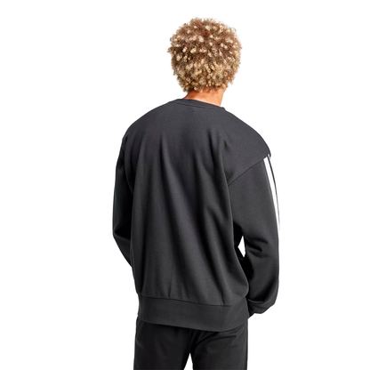 SUDADERA ADIDAS ESSENTIALS 3 STRIPES PARA CABALLERO COLOR NEGRO
