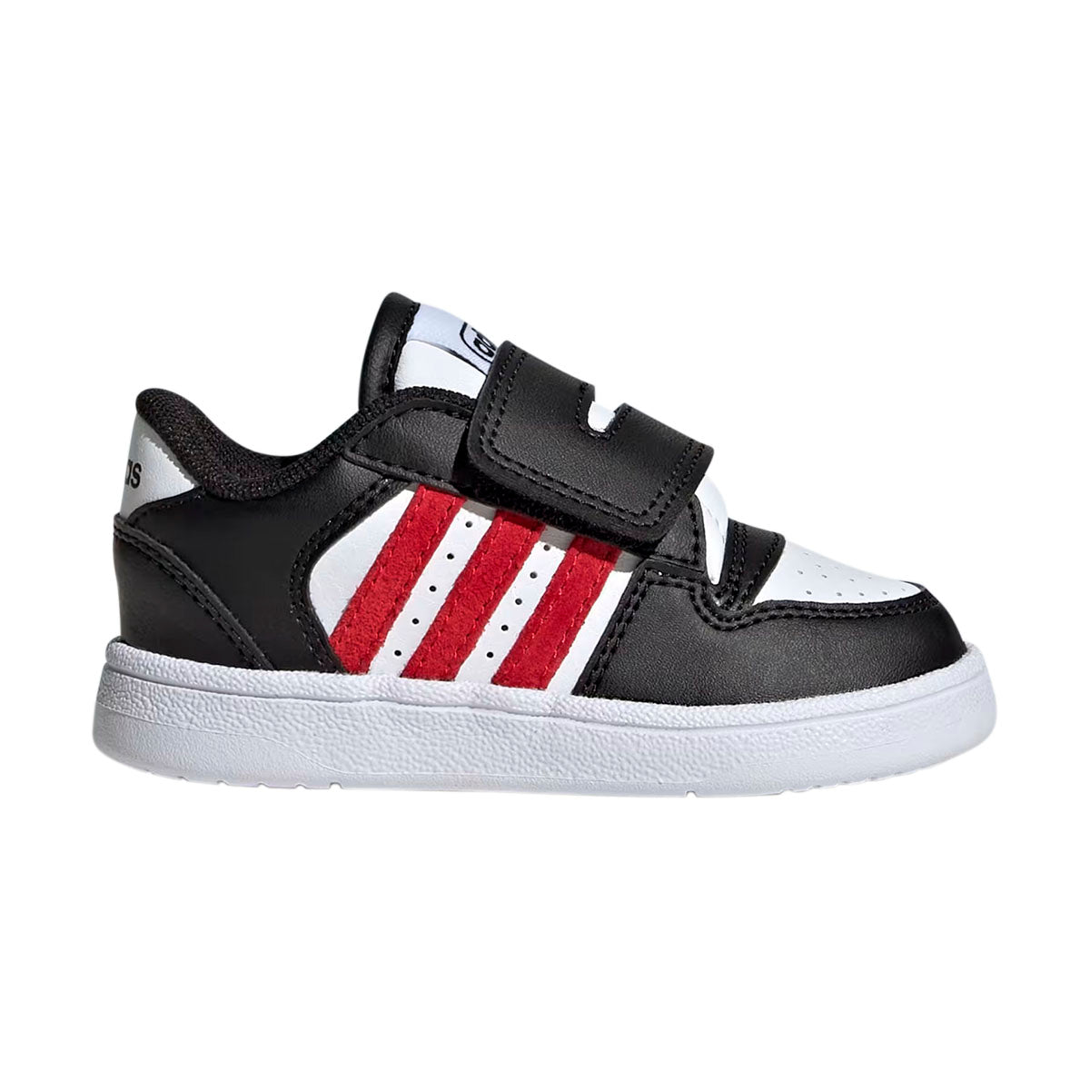 TENIS ADIDAS BREAK START INFANTIL COLOR NEGRO BLANCO ROJO