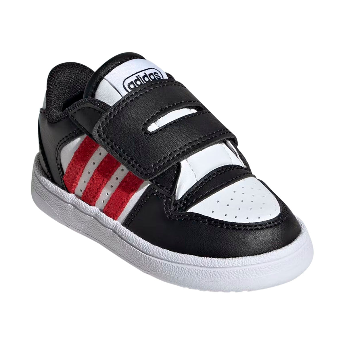 TENIS ADIDAS BREAK START INFANTIL COLOR NEGRO BLANCO ROJO