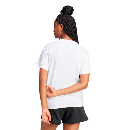 PLAYERA ADIDAS TECH METALLIC PARA DAMA COLOR BLANCO ORO