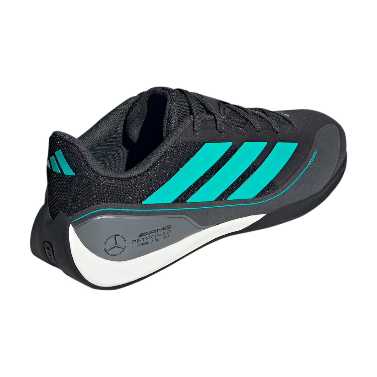 TENIS ADIDAS MERCEDES AMG F1 FEROSA BASE PARA CABALLERO COLOR NEGRO
