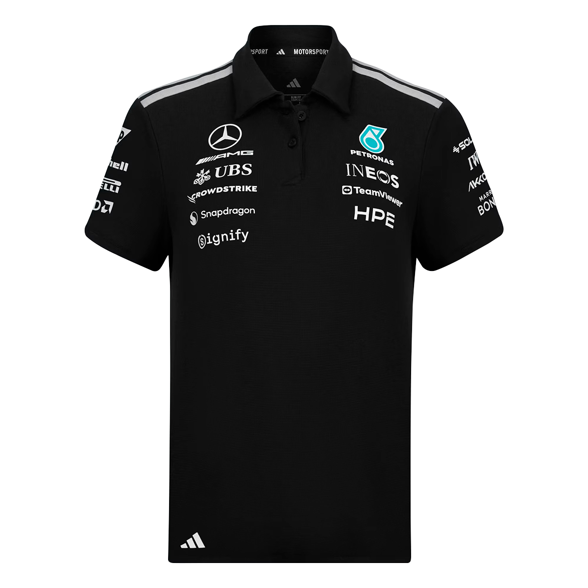 POLO ADIDAS MERCEDES AMG F1 TEAM ENGINEERS PARA CABALLERO COLOR NEGRO