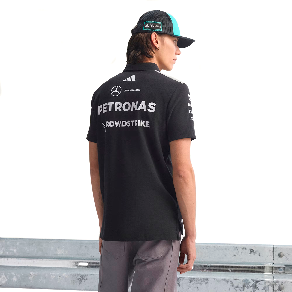 POLO ADIDAS MERCEDES AMG F1 TEAM ENGINEERS PARA CABALLERO COLOR NEGRO