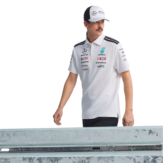POLO ADIDAS MERCEDES AMG F1 TEAM ENGINEERS PARA CABALLERO COLOR BLANCO