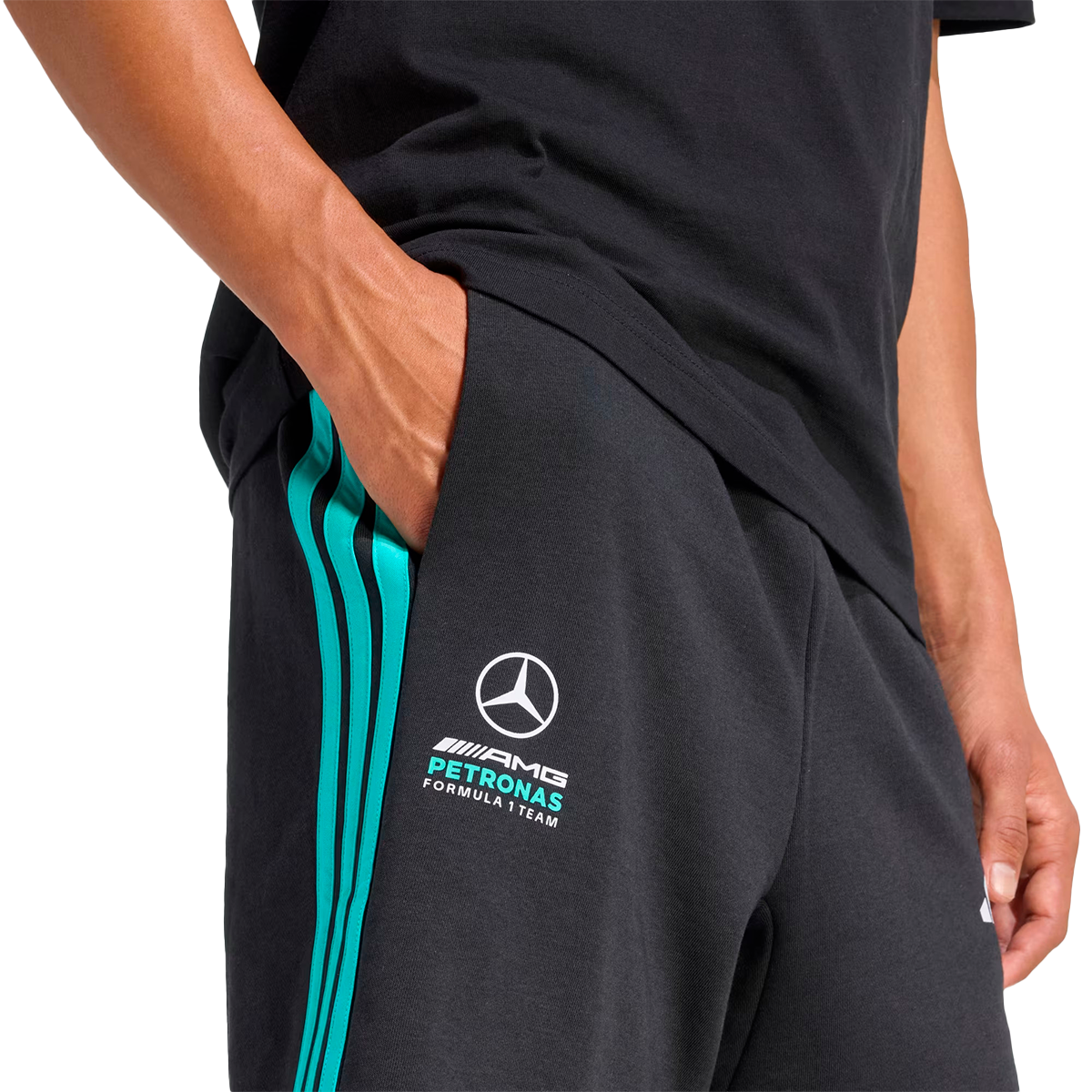 SHORT ADIDAS MERCEDES AMG F1 TEAM DNA PARA CABALLERO COLOR NEGRO