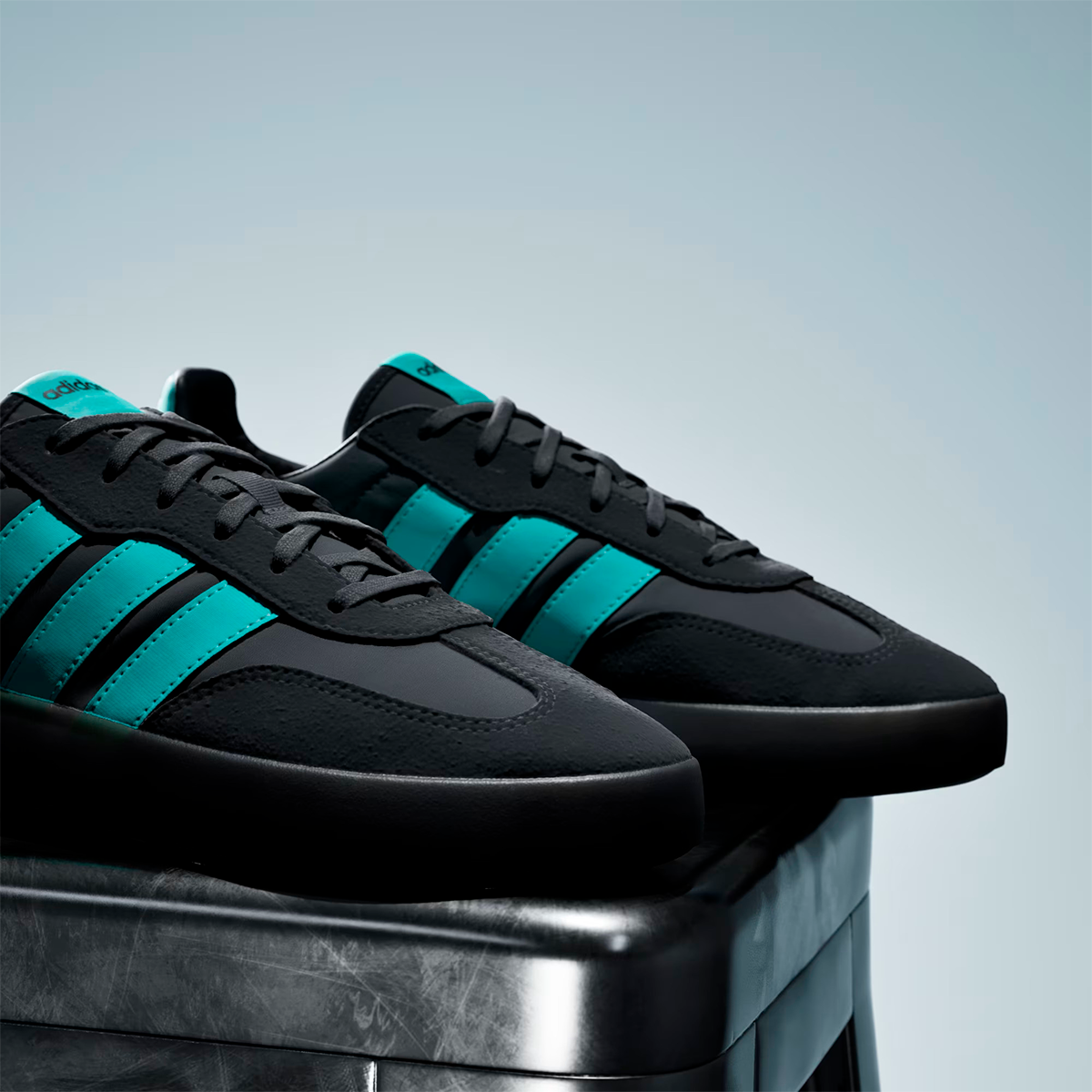 TENIS ADIDAS MERCEDES AMG F1 BARREDA PARA CABALLERO COLOR NEGRO