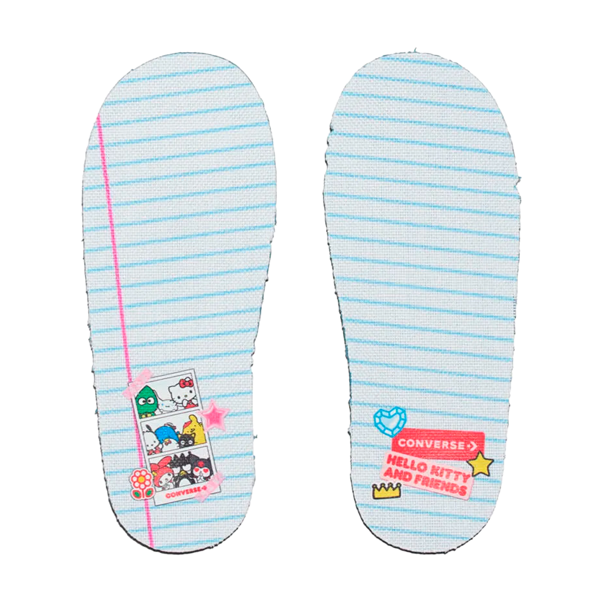 TENIS CONVERSE X KITTY & FRIENDS  CTAS INFANTIL COLOR BLANCO