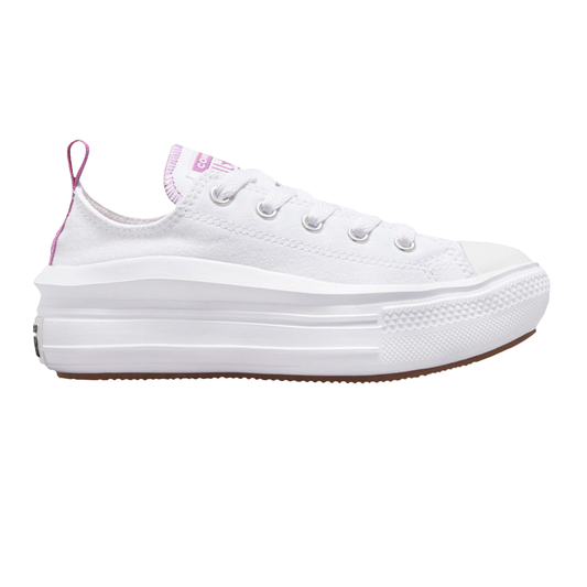 TENIS CONVERSE MOVE OX PARA NIÑA COLOR BLANCO LILA