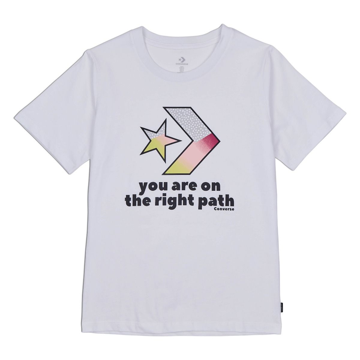 PLAYERA CONVERSE TRAILBLAZER PARA DAMA COLOR BLANCO NEGRO