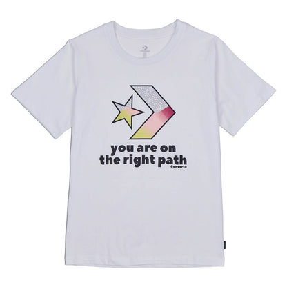 PLAYERA CONVERSE TRAILBLAZER PARA DAMA COLOR BLANCO NEGRO