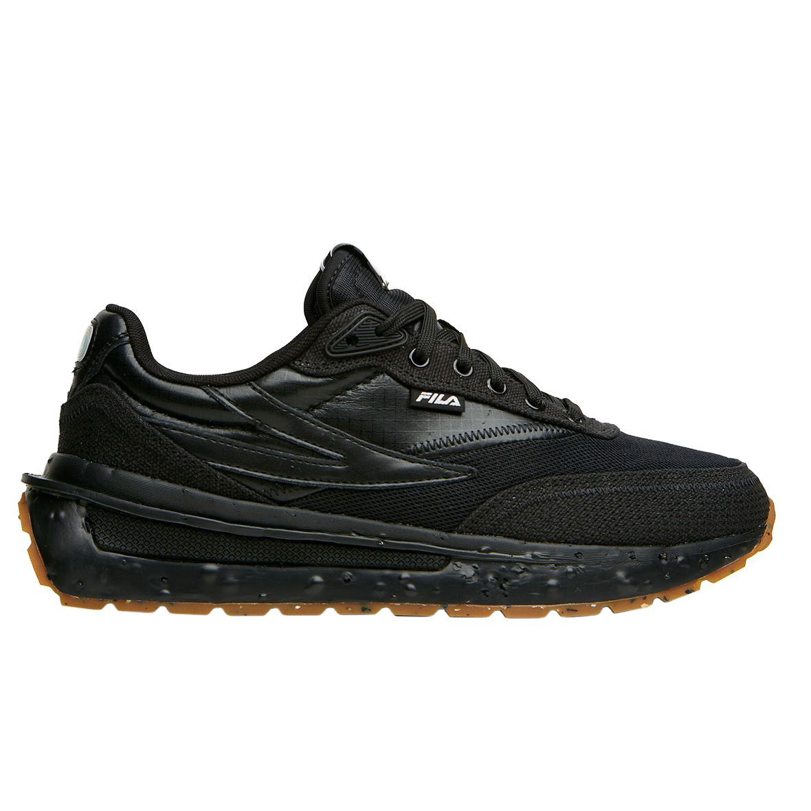 TENIS FILA RENNO ECO PARA CABALLERO COLOR NEGRO MONOCROMO