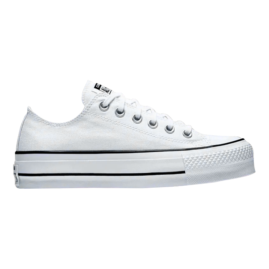 TENIS CONVERSE DE PLATAFORMA PARA DAMA COLOR BLANCO LONA