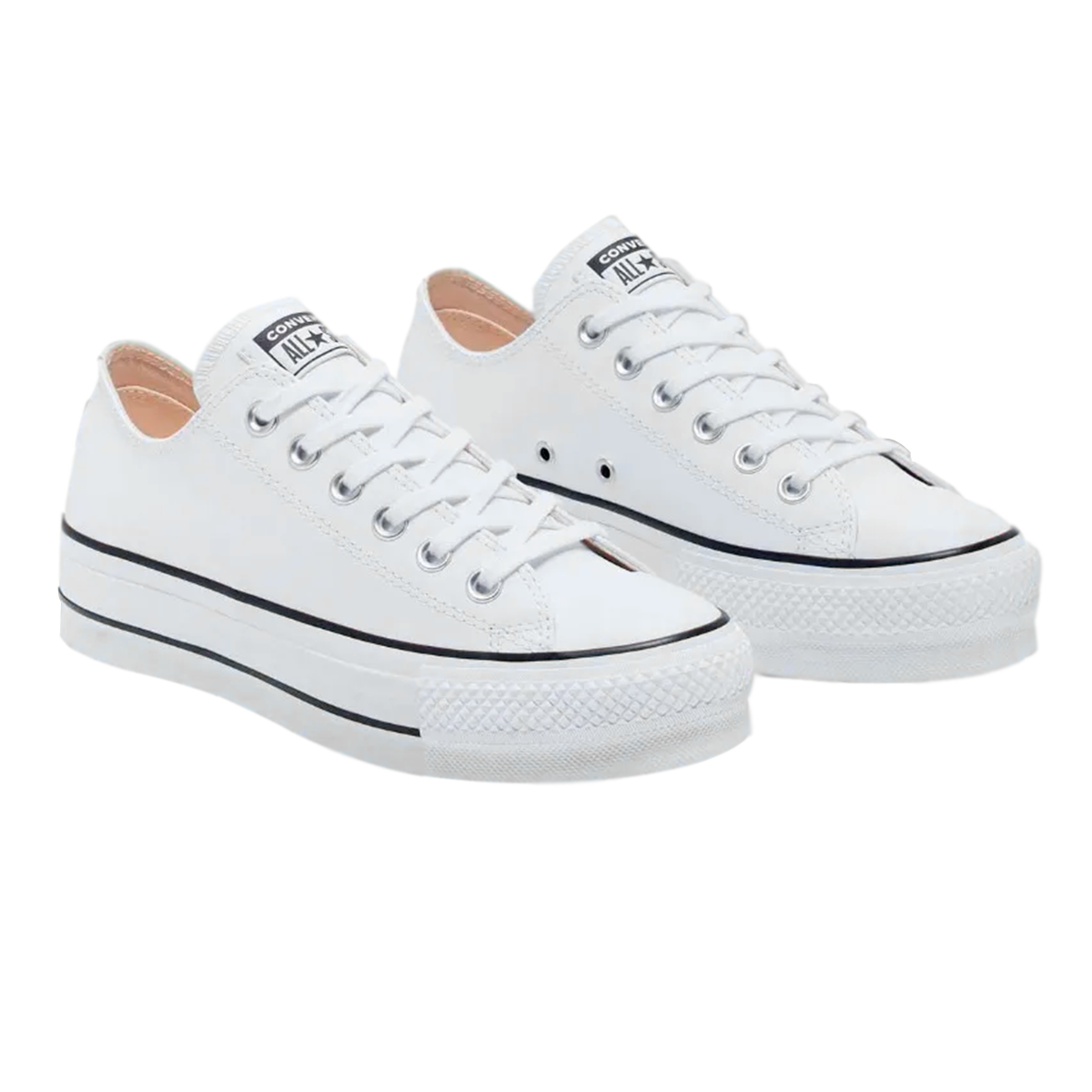 TENIS CONVERSE DE PLATAFORMA PARA DAMA COLOR BLANCO PIEL ICONS STORE mx