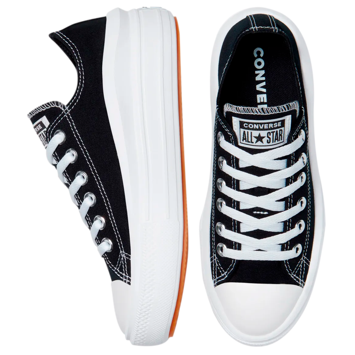 TENIS CONVERSE MOVE OX PARA DAMA COLOR NEGRO