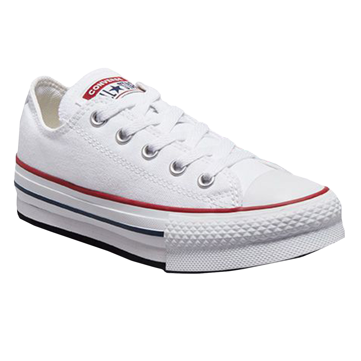 TENIS CONVERSE PLATAFORMA PARA NIÑA COLOR BLANCO