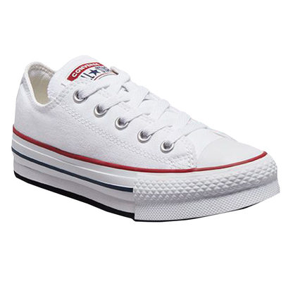 TENIS CONVERSE PLATAFORMA PARA NIÑA COLOR BLANCO