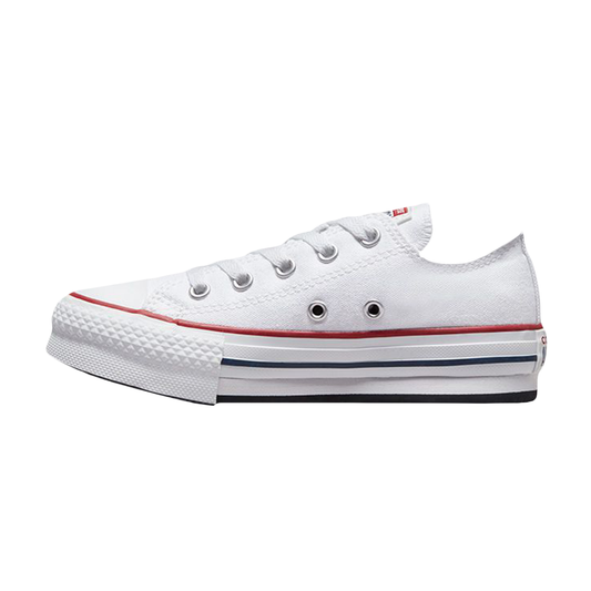TENIS CONVERSE PLATAFORMA PARA NIÑA COLOR BLANCO