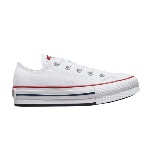 TENIS CONVERSE PLATAFORMA PARA NIÑA COLOR BLANCO