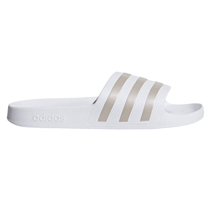 SANDALIA ADIDAS ADILETTE AQUA PARA DAMA COLOR BLANCO GRIS