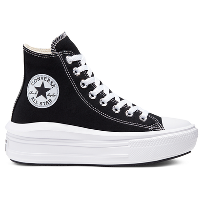 TENIS CONVERSE CHUCK TAYLOR MOVE IVORY HI PARA DAMA COLOR NEGRO