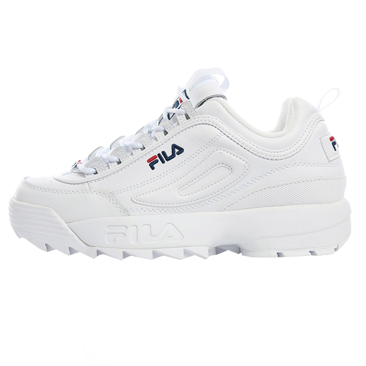 TENIS FILA DISRUPTOR II PREMIUM PARA NIÑO COLOR BLANCO