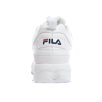 TENIS FILA DISRUPTOR II PREMIUM PARA NIÑO COLOR BLANCO