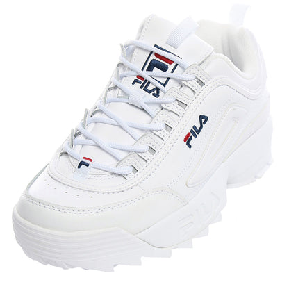 TENIS FILA DISRUPTOR II PREMIUM PARA NIÑO COLOR BLANCO