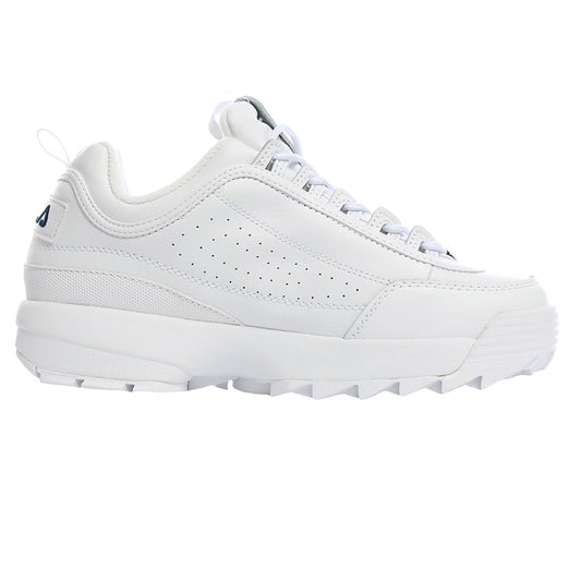 TENIS FILA DISRUPTOR II PREMIUM PARA NIÑO COLOR BLANCO